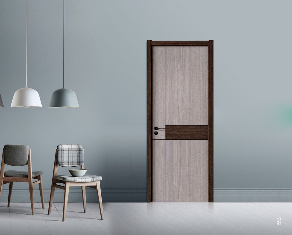 廠價(jià)直銷鑫順來X-2606雕花拼貼叉色實(shí)木烤漆門