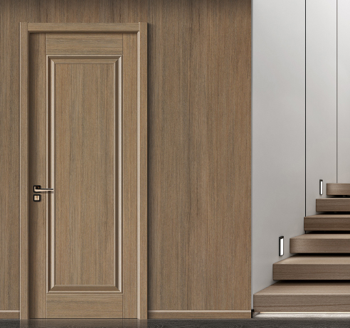 廠價直銷愉心X-7005平開內扣零度實木烤漆門