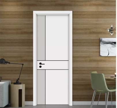 廠價直銷鑫順來X-5041平開白色叉色實木烤漆門