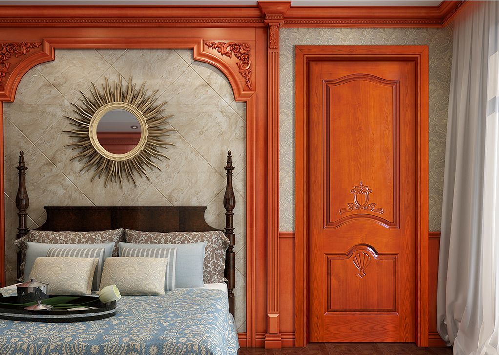 廠價直銷鑫順來X-7003平開實木烤漆門