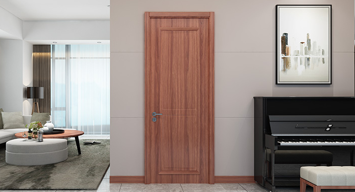 廠價直銷鑫順來X-8002平開外扣實木烤漆門