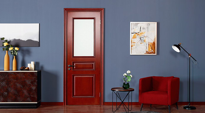 廠價直銷鑫順來X-8001平開實木烤漆門