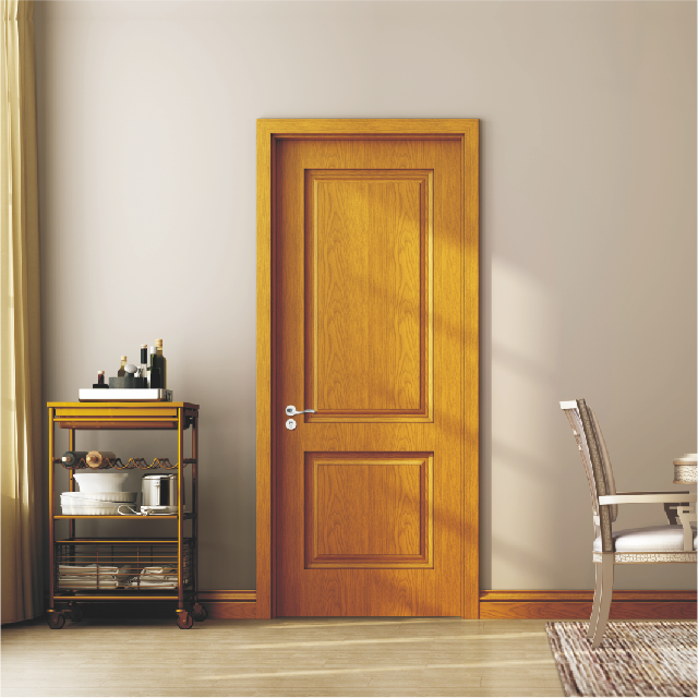 廠價直銷鑫順來X-8021平開雕花實木烤漆門