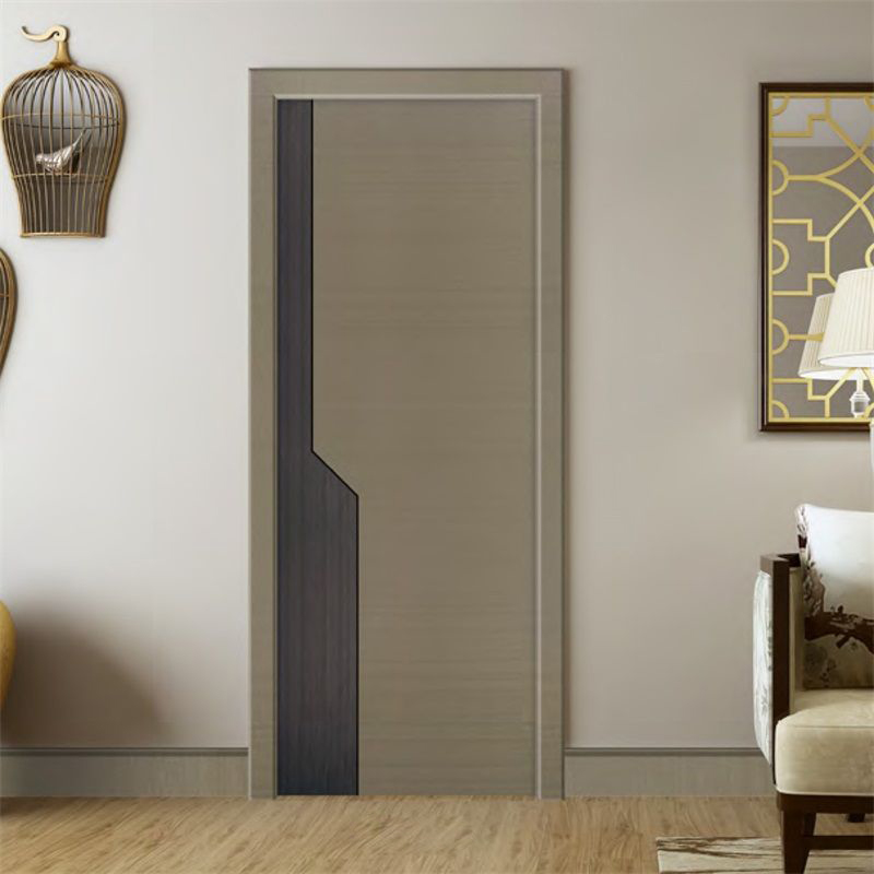 廠價(jià)直銷(xiāo)鑫順來(lái)X-8111平開(kāi)拼貼實(shí)木烤漆門(mén)