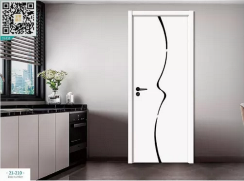 廠價(jià)新款鑫順來(lái)21-210掃碼叉色木門，掃二維碼看裝修風(fēng)格