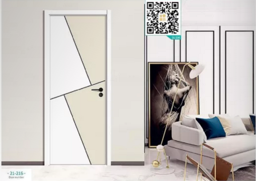 廠價(jià)新款鑫順來(lái)21-216掃碼叉色木門，掃二維碼看裝修風(fēng)格