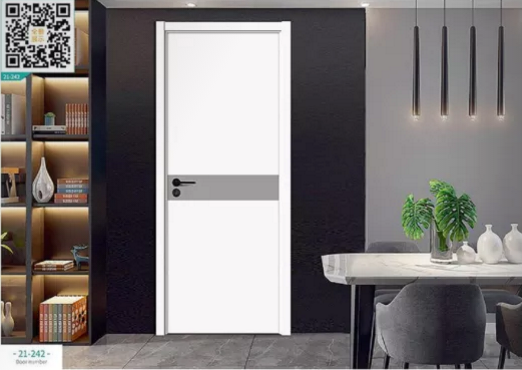廠價(jià)新款鑫順來(lái)21-242掃碼叉色木門，掃二維碼看裝修風(fēng)格